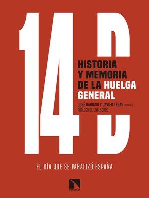 cover image of 14D, historia y memoria de la huelga general
